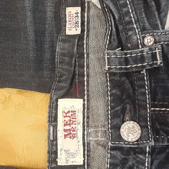 MEK DENIM BEAUTIFUL JEANS STRETCH Very Confy Size 28 MADE IN USA - Picture 2 of 15